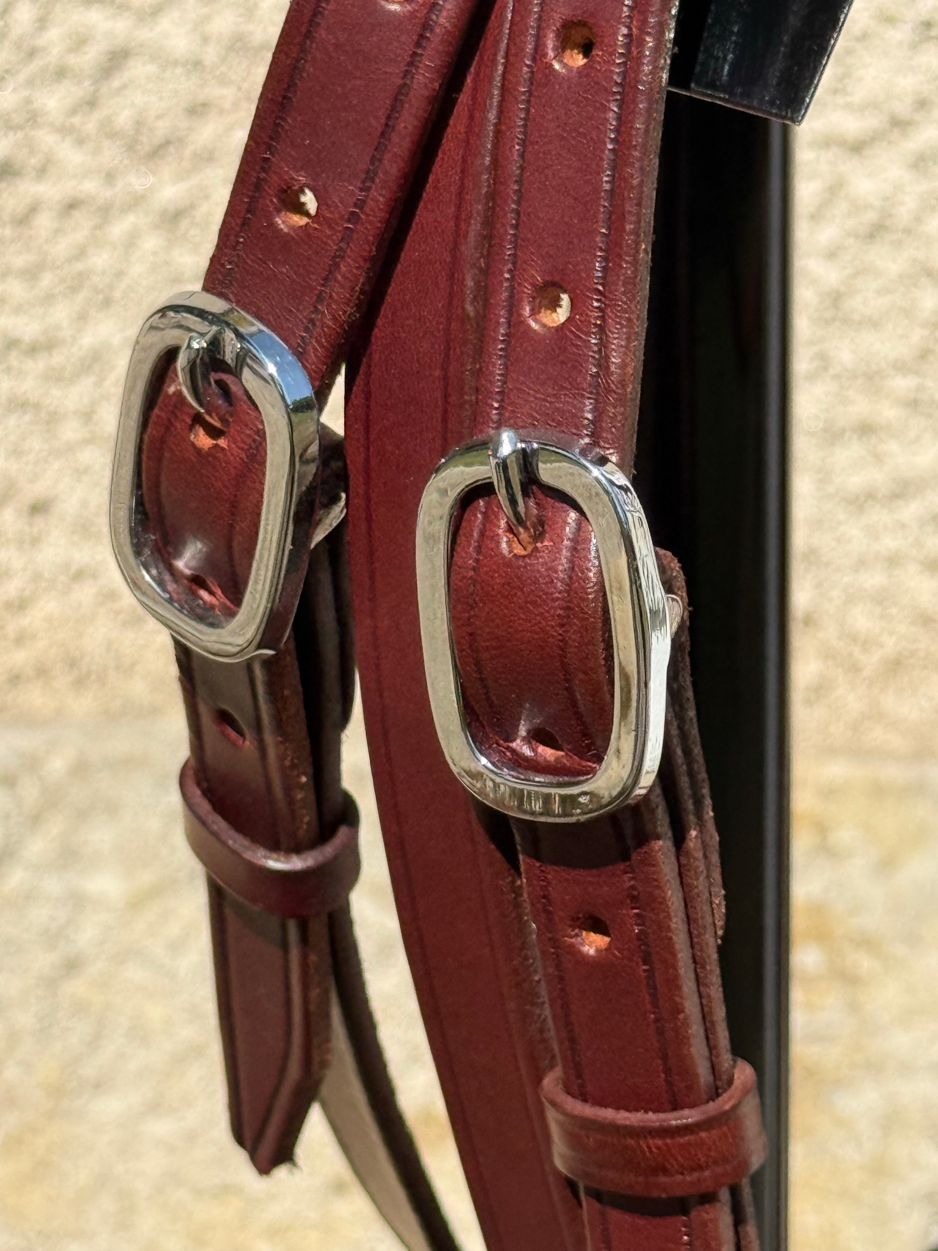 Filet Havane Acajou "Harmonie Prestige" bouclerie argentée